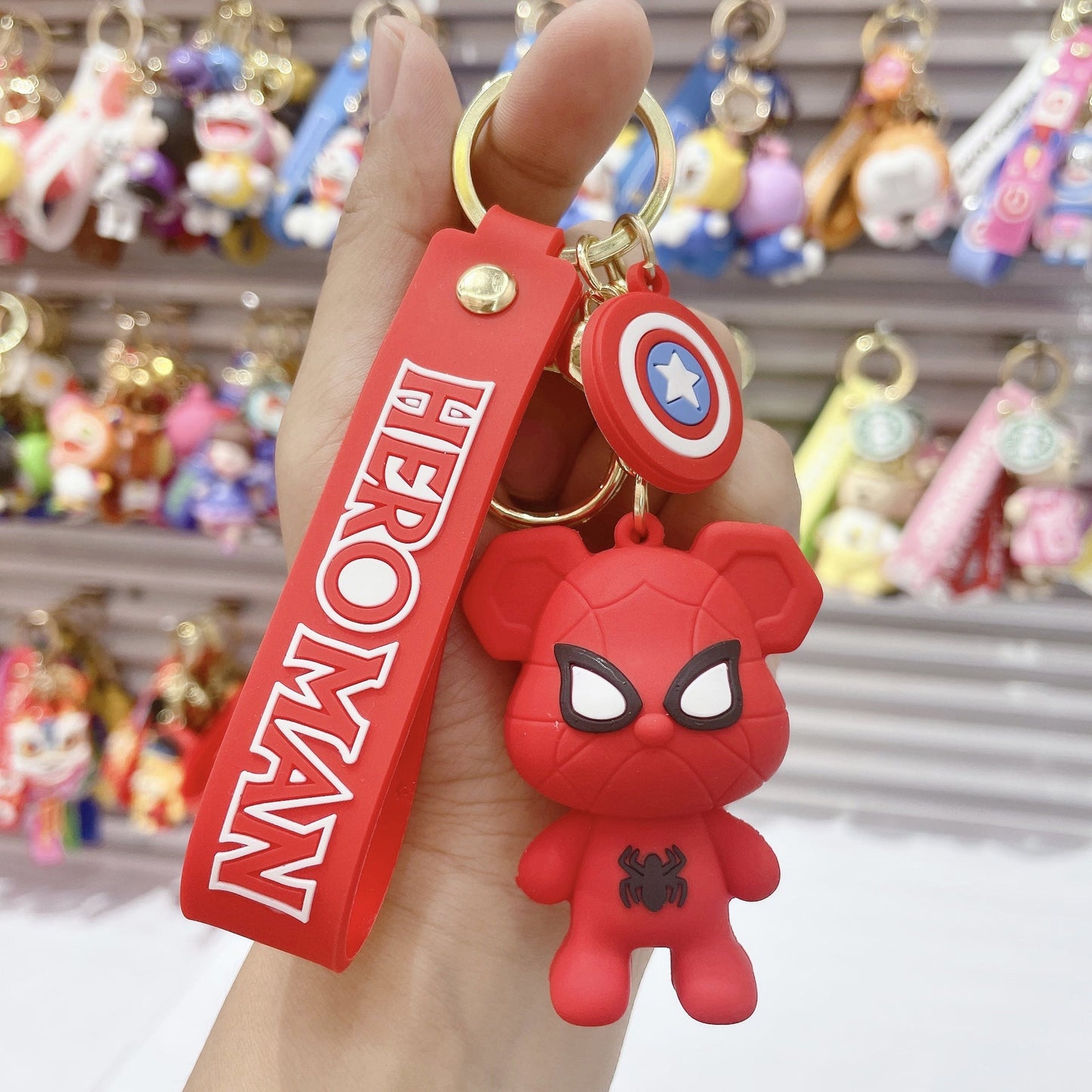 PVC new violence bear cartoon keychain (Minimo de compra 2）MIC-JuS011