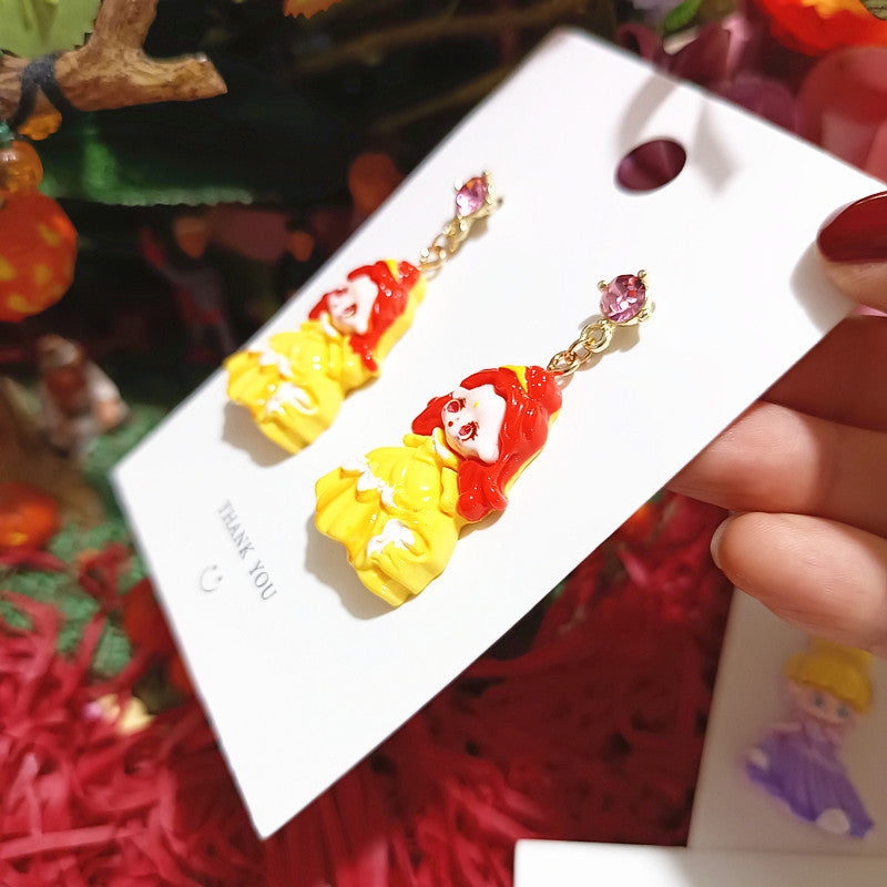 Alloy Cute Fashion Princess Earrings MIC-XingJ086