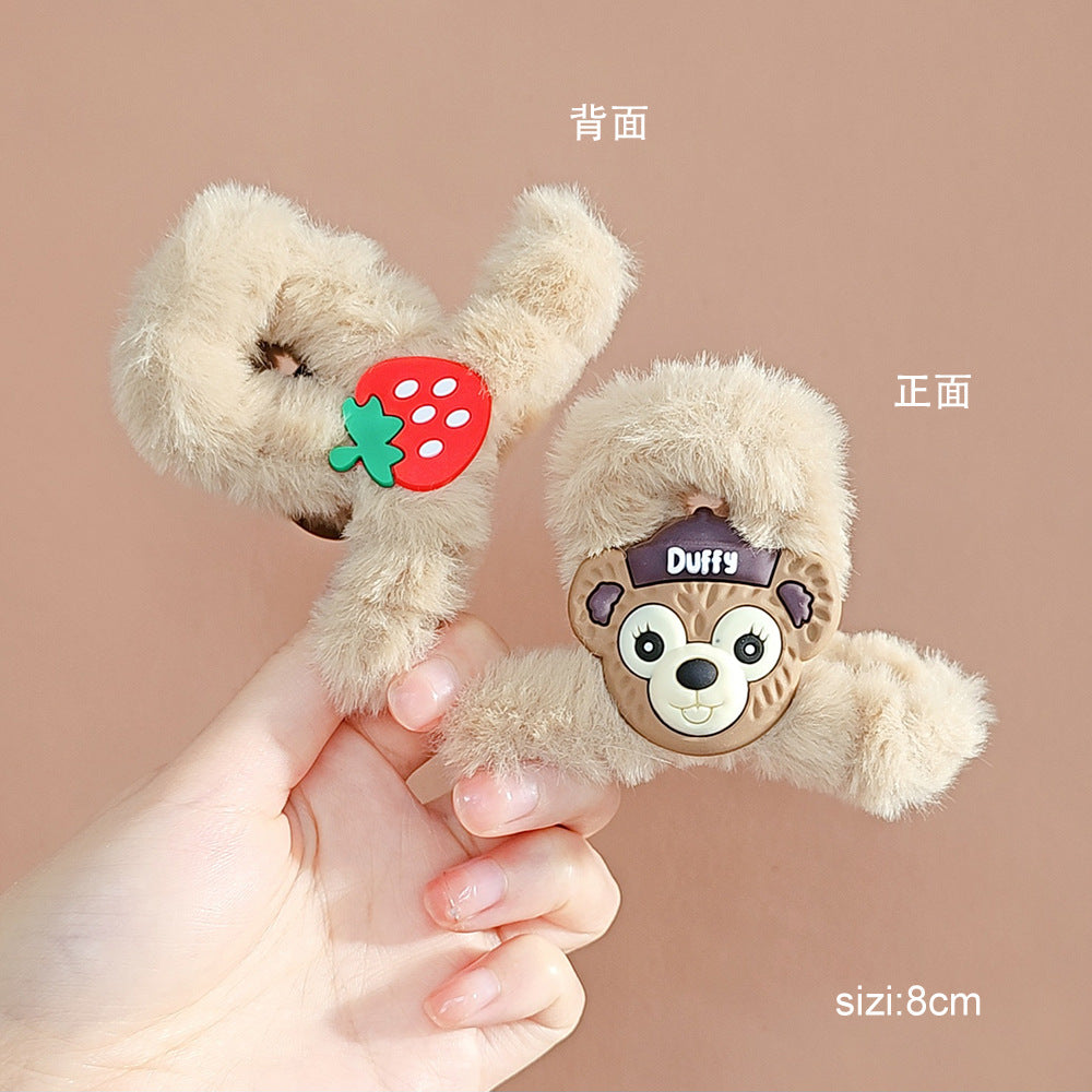 Plush cartoon cute hair clip MYA-WoD005