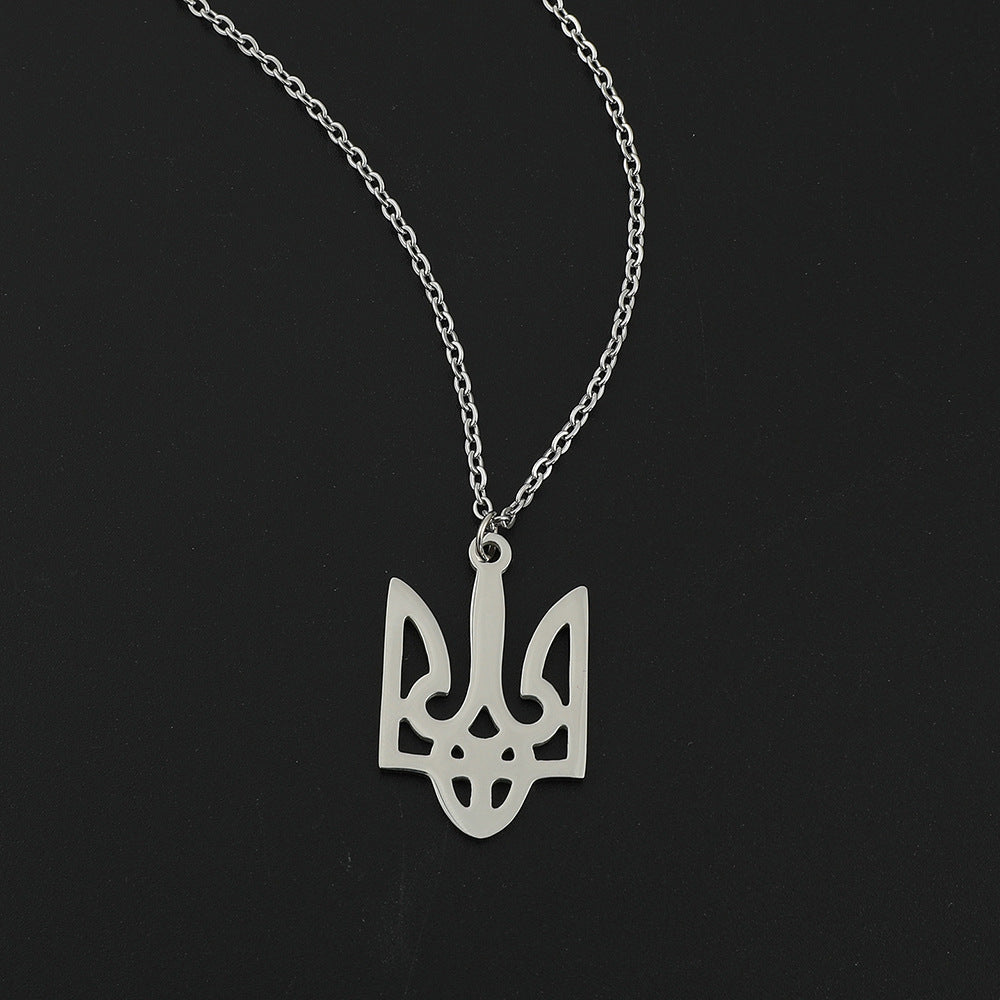 Necklaces Stainless Steel Emblem of Ukraine Minimo de compra 2 ShaoH008