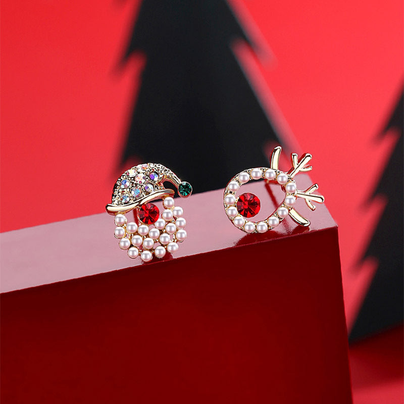 Alloy Christmas series earrings (Minimo de Compra 2) MYA-DuoL010