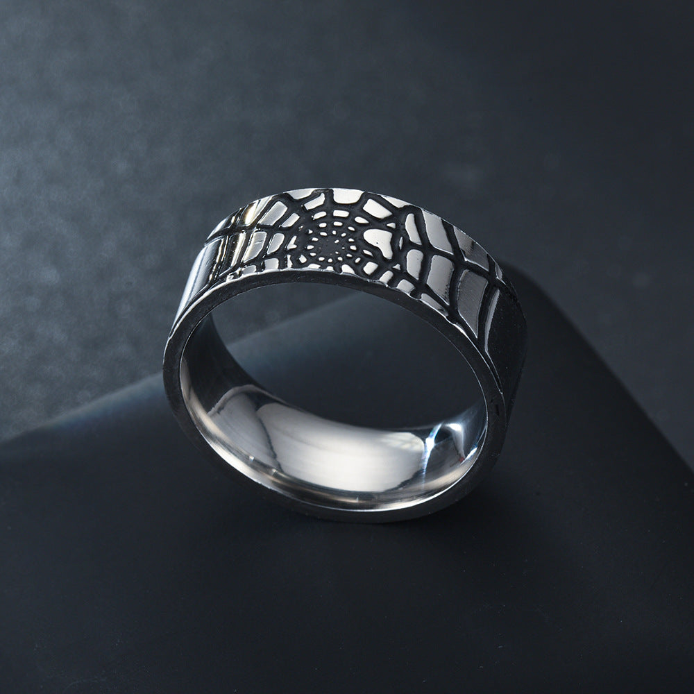 Rings Stainless Steel Spider Web TS152