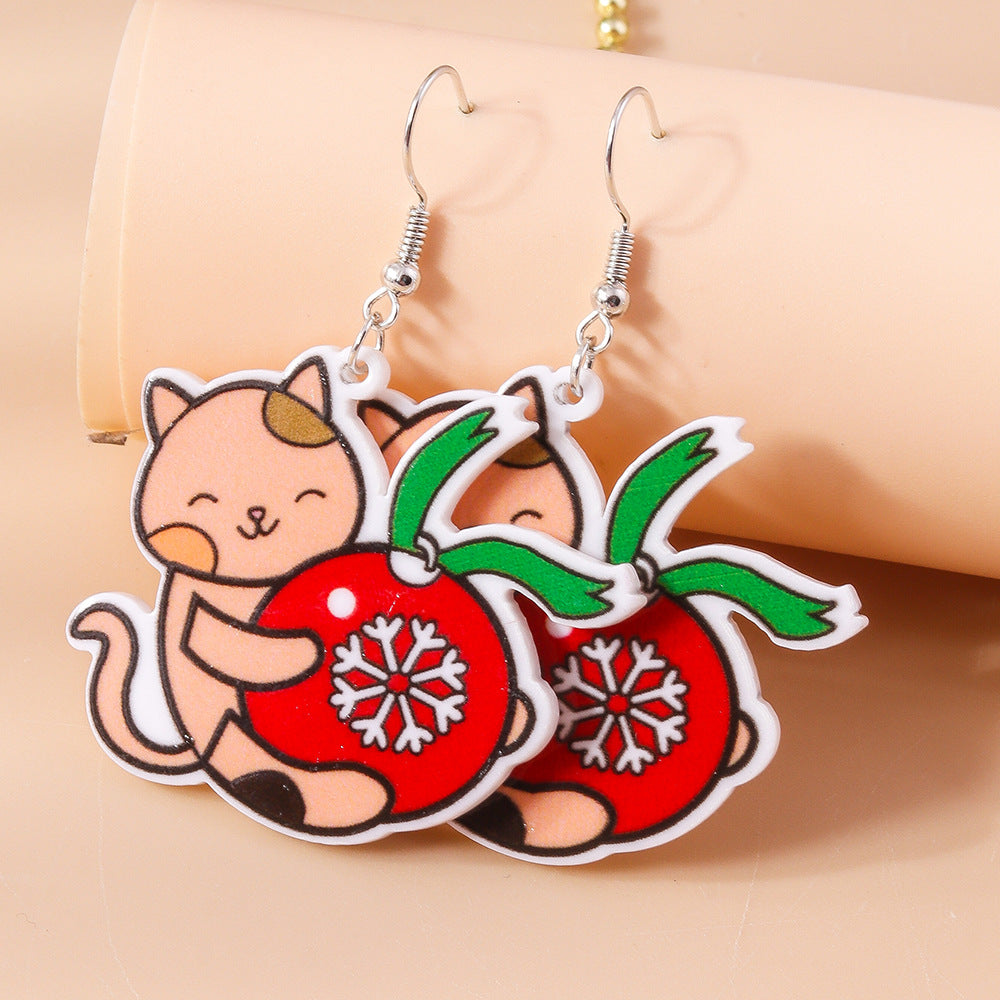 Acrylic New Cute Pet Cat Earrings (Minimo de Compra 2) MYA-YueS007