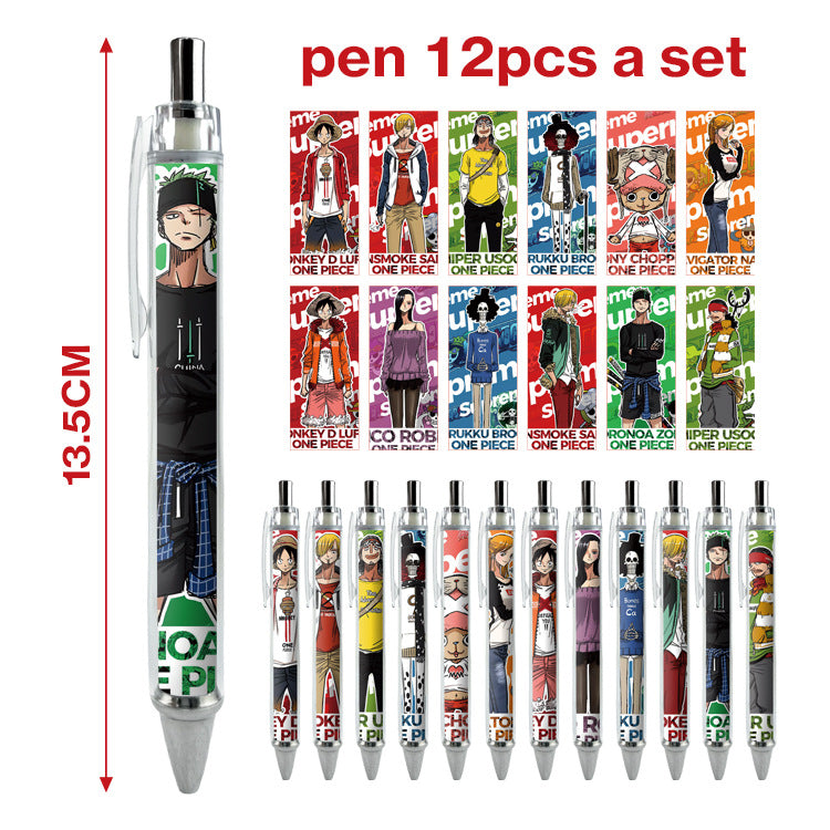 12pcs/pack cartoon printing press neutral pen ManC005