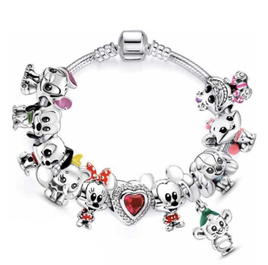 Alloy DIY Pandora Cartoon Bracelet MIC-LiY032