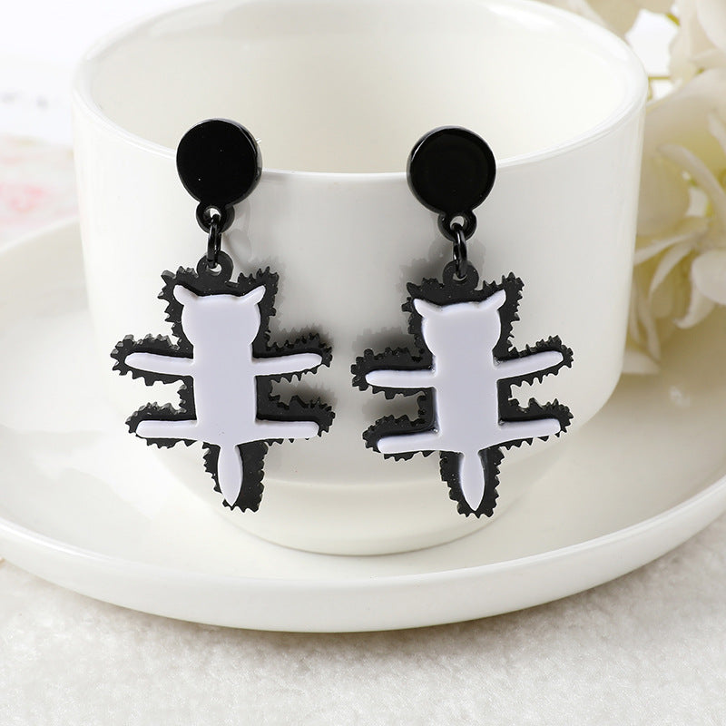 Alloy Halloween Skull Earrings (Minimo de Compra 3) MIC-YouY033