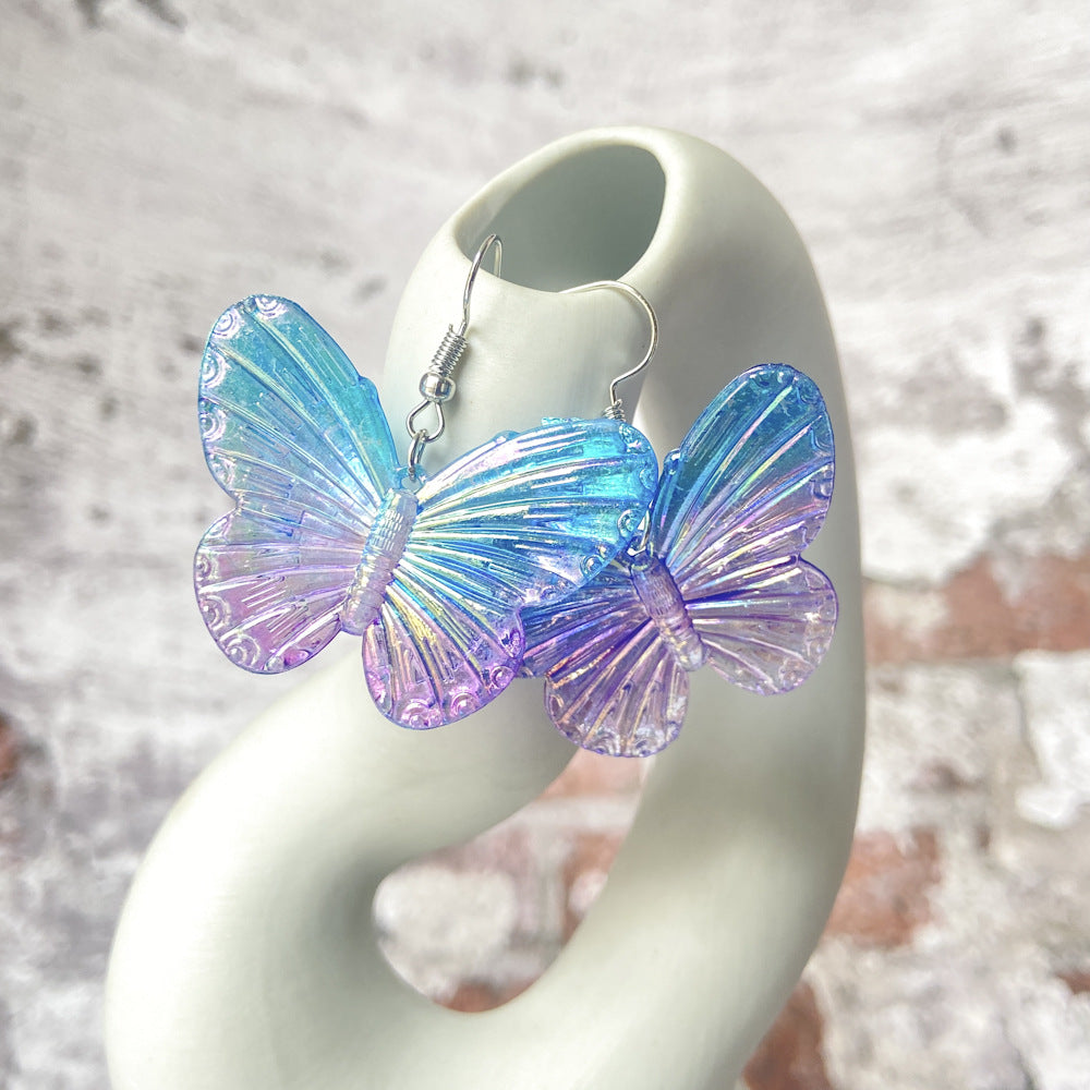 Acrylic ins Wind Butterfly Earrings (Minimo de compra 2) MYA-YiD028