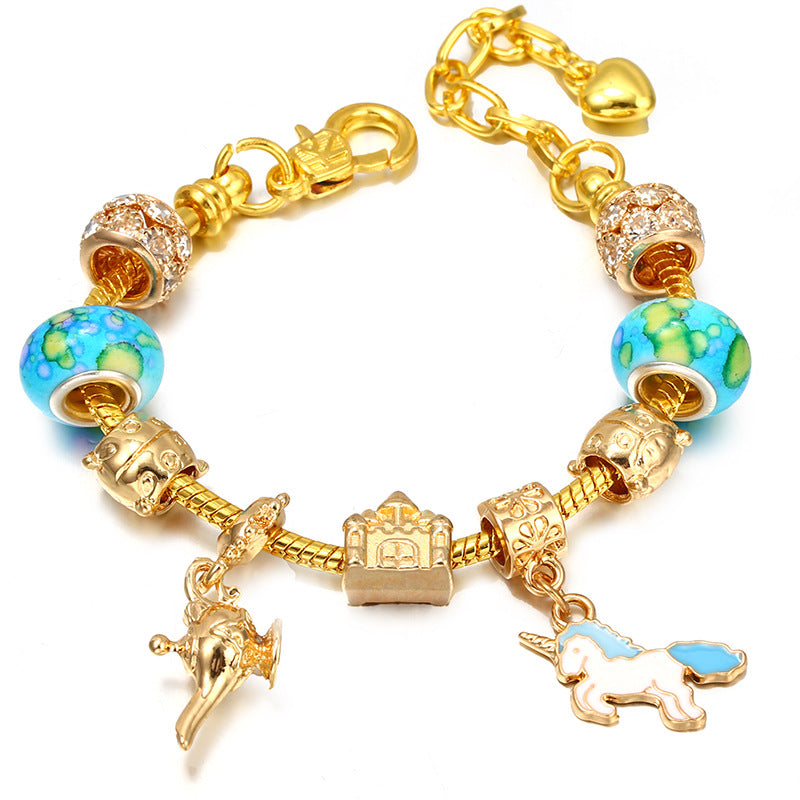 Alloy DIY Pandora Cartoon Bracelet MYA-LiY021