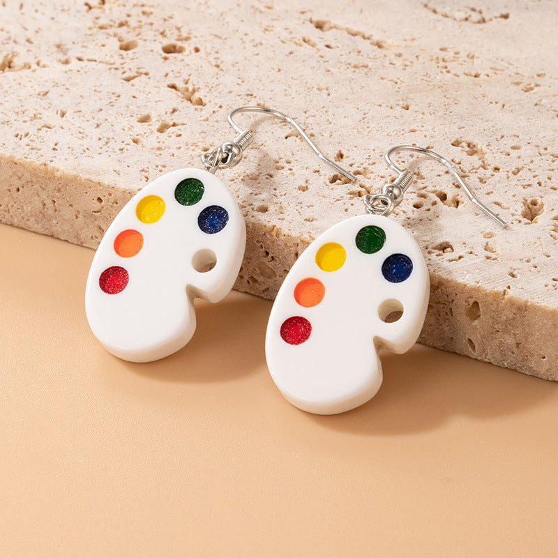 Acrylic color marker drawing board earrings MYA-YiY003