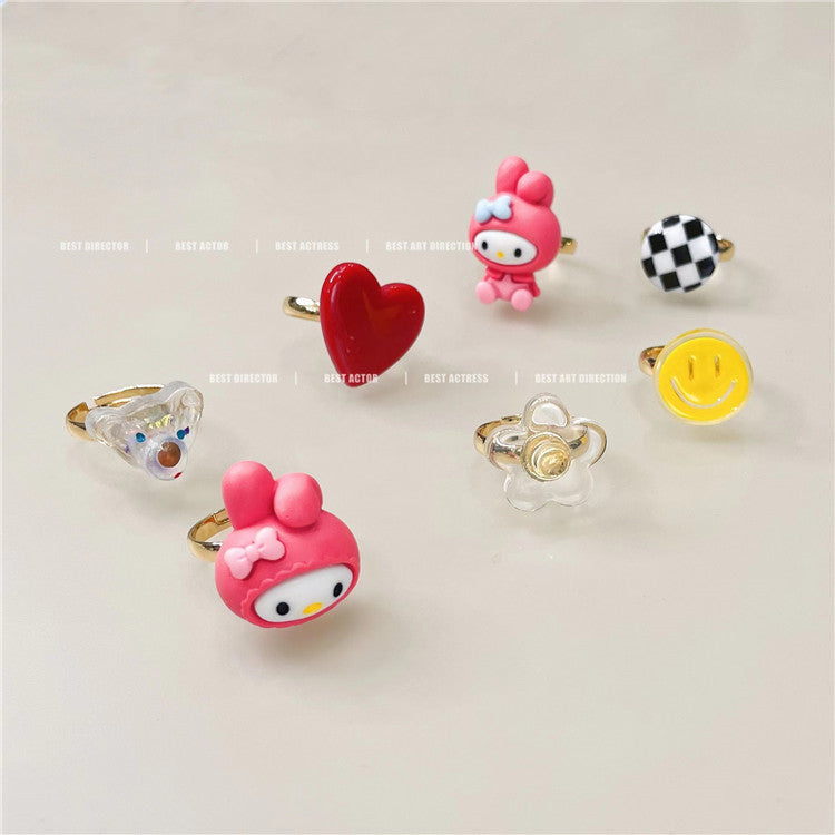 Resin Love Bear Ring MIC-WWHM030