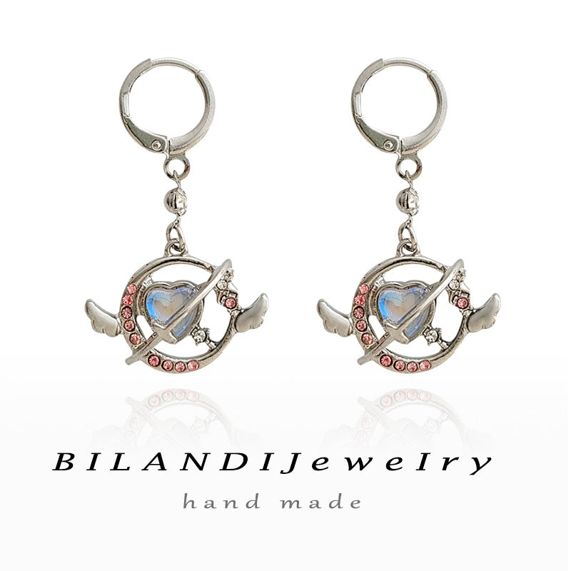 Alloy Colorful Love Earrings MYA-BLD089