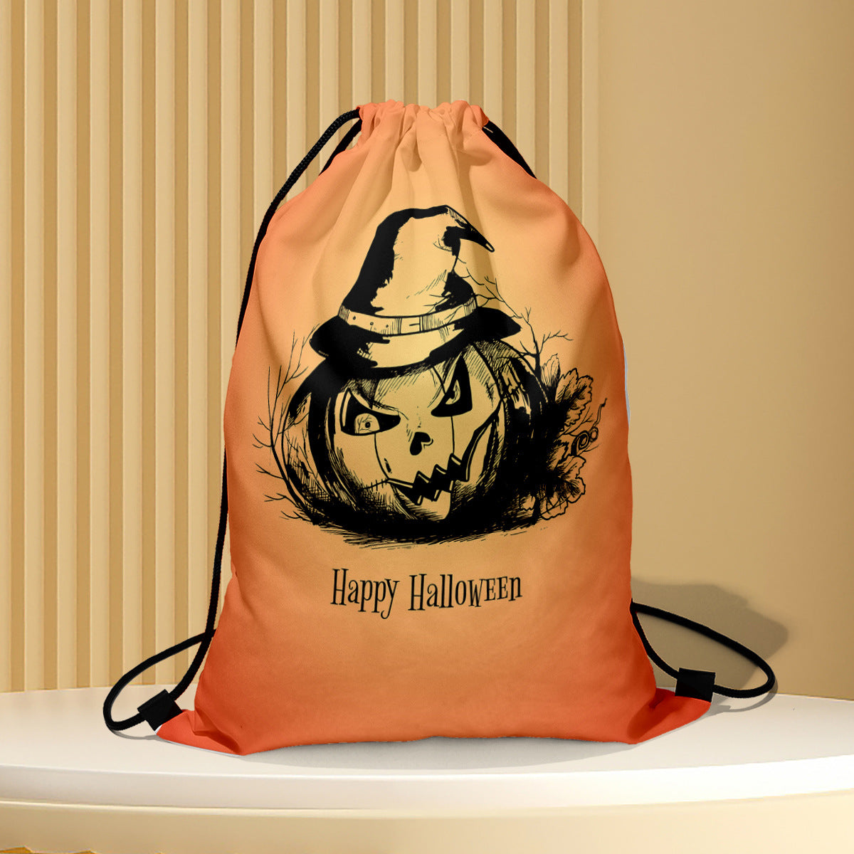 Polyester Halloween drawstring backpack (Minimo de Compra 2) MIC-QB003