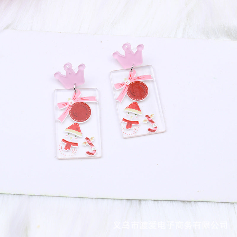 Acrylic Carnival Star Earrings MIC-DuAi009