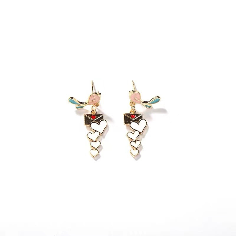 Alloy Super Immortal Bird Earrings MIC-LvG011