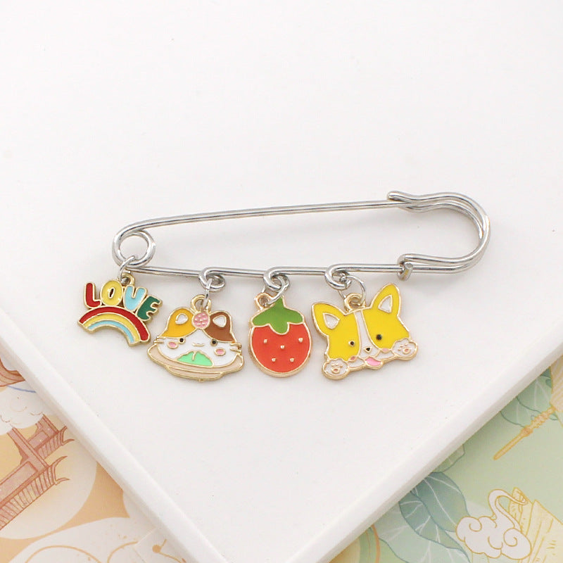 Alloy cartoon animal brooch (Minimo de compra 2) MIC-LiY007