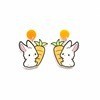 Acrylic Rabbit Carrot Earrings MIC-NingD044