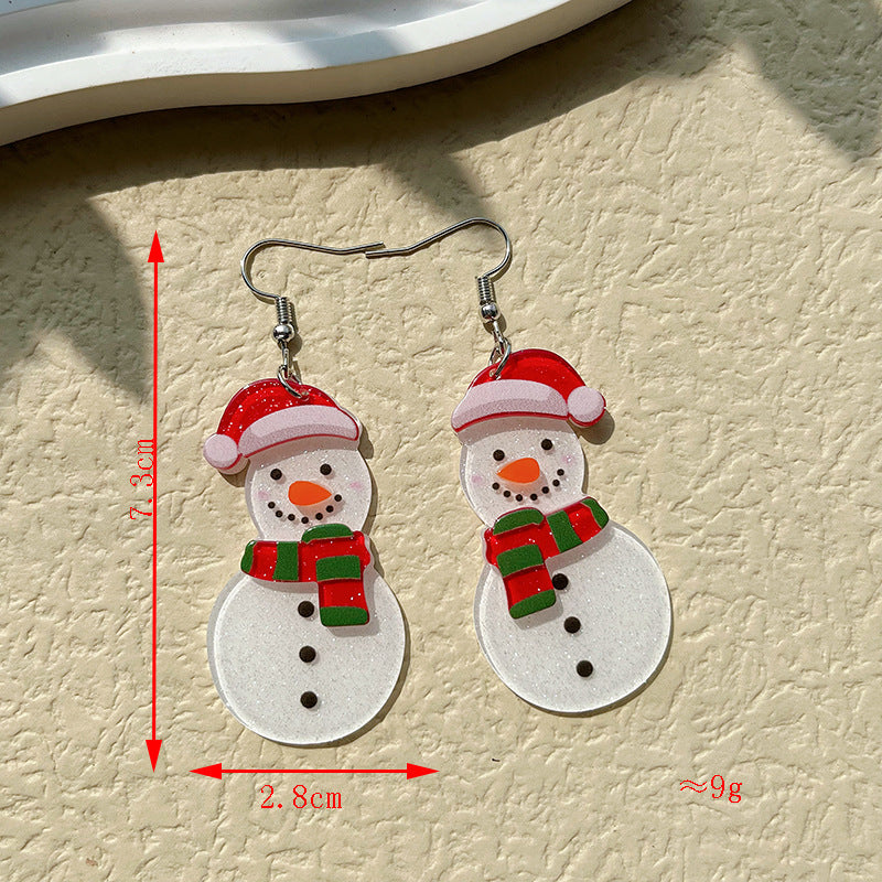 Alloy cartoon Santa Claus earrings (Minimo de Compra 2) MYA-PingH036