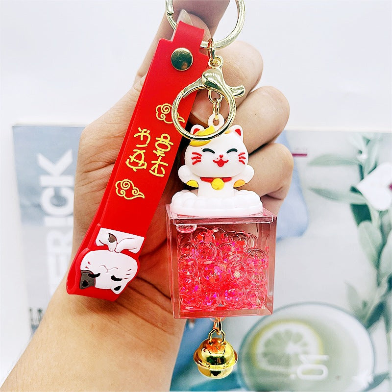 PVC cartoon floating oil keychain MYA-DMF013