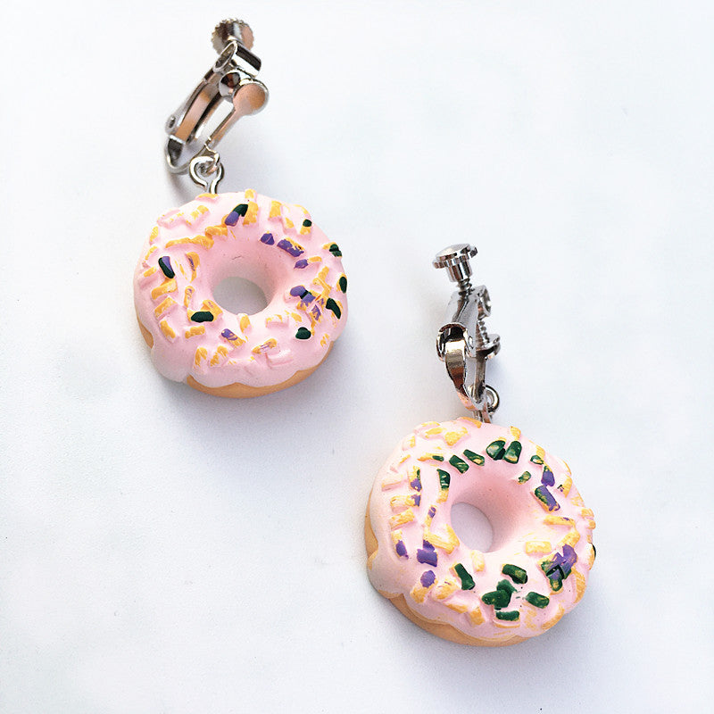 Acrylic New Donut Earrings (Minimo de Compra 2) MIC-ChouT037