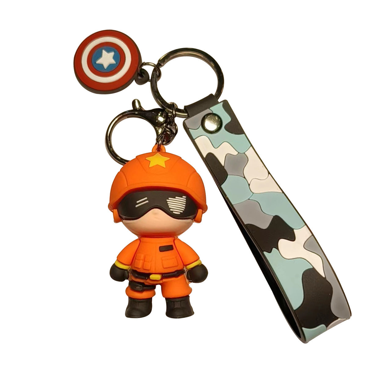 PVC cute soldier doll keychain MIC-FeiR016