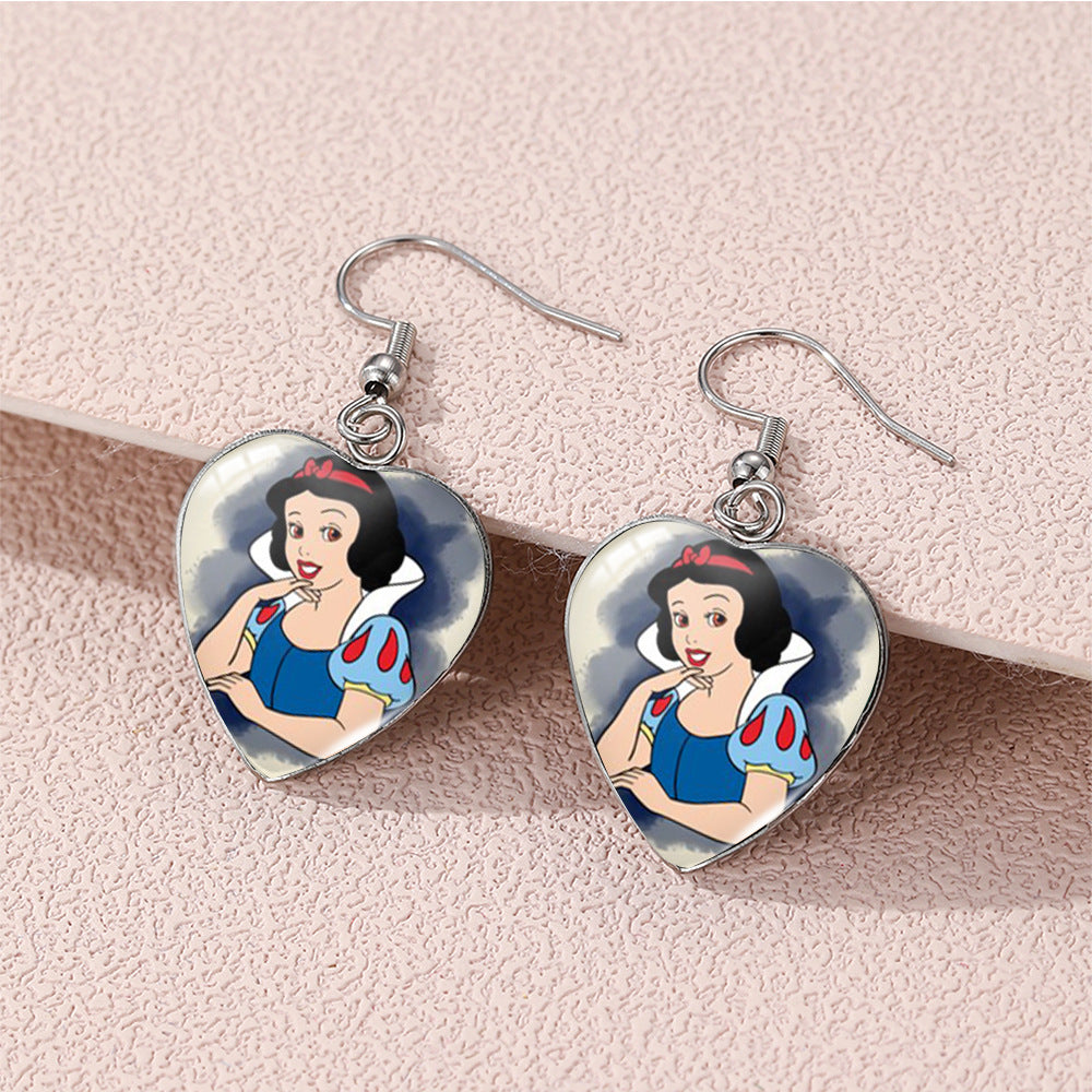 Alloy cartoon cute princess earrings (Minimo de compra 5) MIC-XiangL116