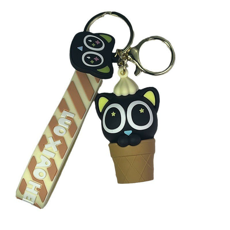 PVC small black doll keychain MIC-MiaoY079