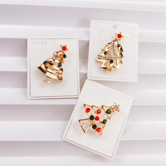 Alloy Deer Santa Brooch (Minimo de compra 2) MIC-YiM042