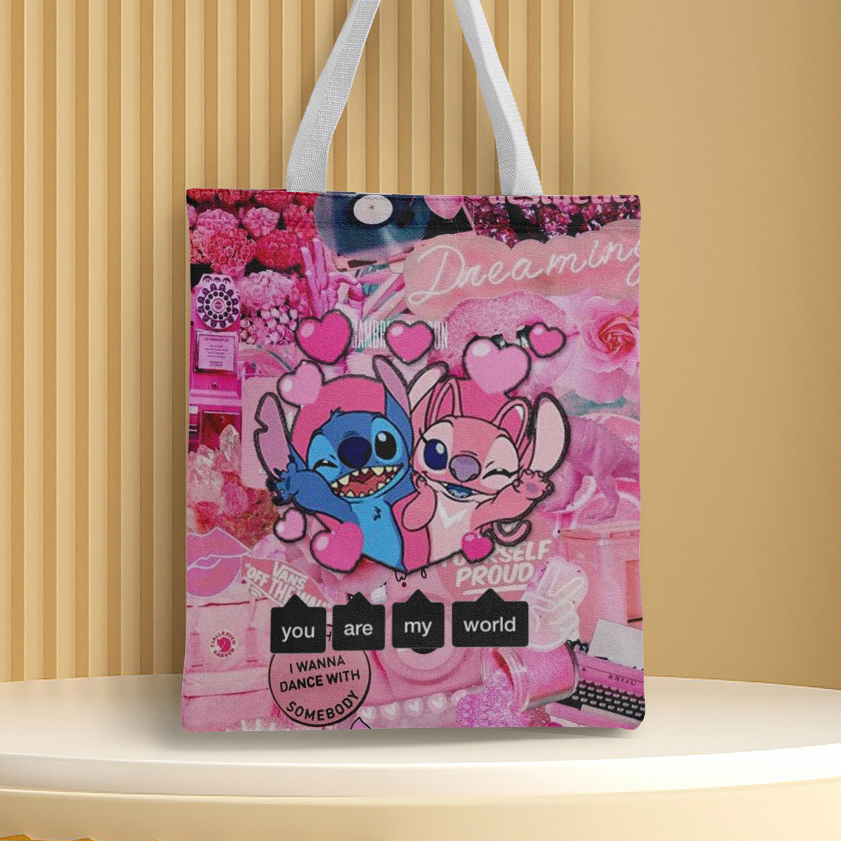 Polyester cartoon printed canvas bag (Minimo de Compra 2) MYA-QB001