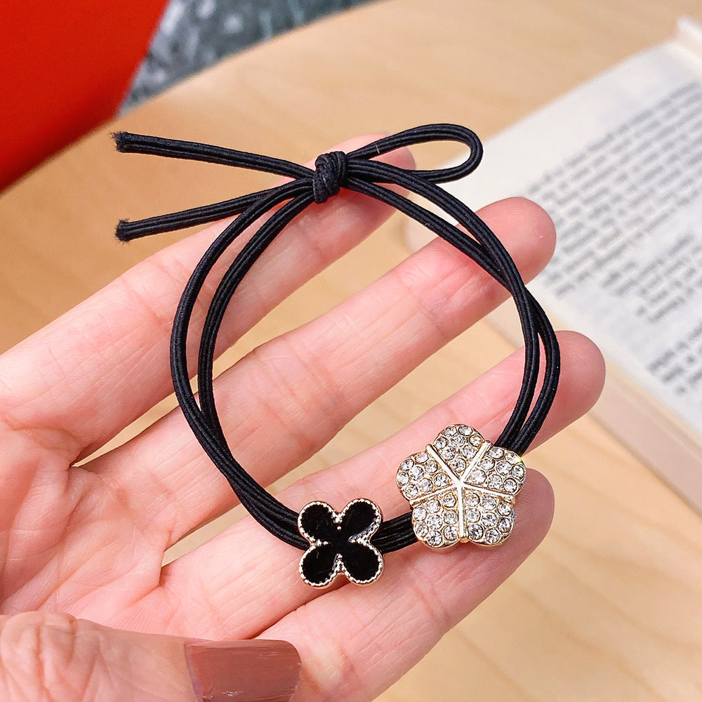 Rhinestone flowers hair rings Minimum order quantity ≥ 2 MYA-HaiY006