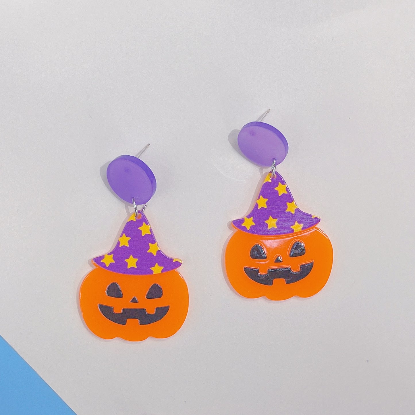 Acrylic New Halloween New Skull Head Earrings PinH001