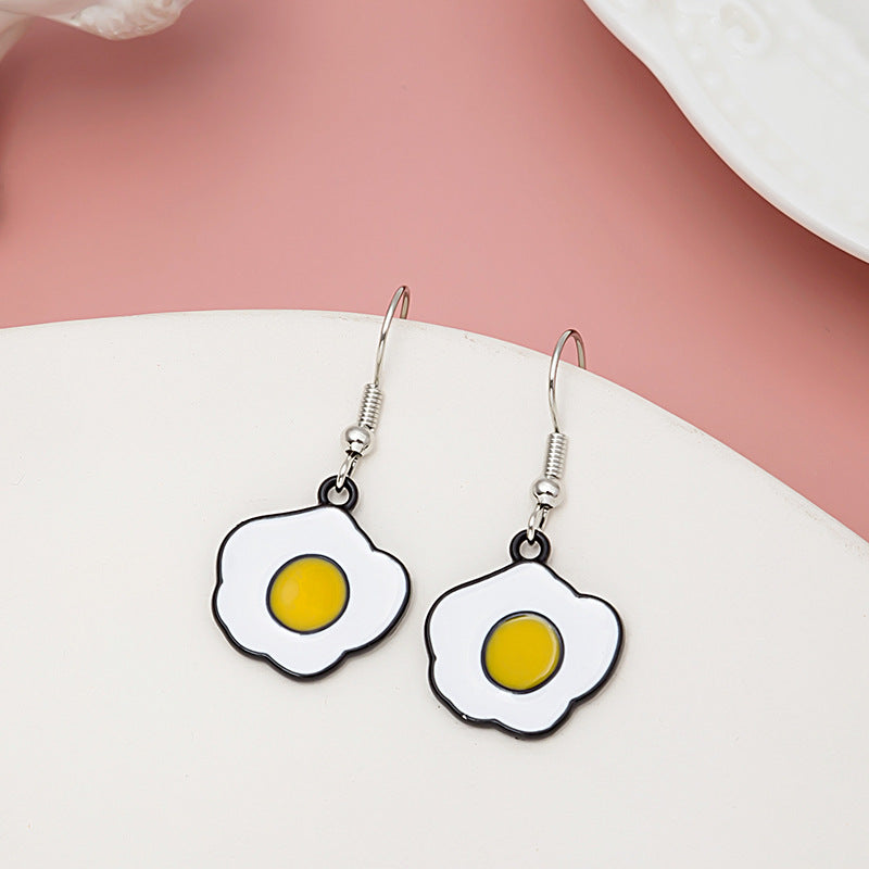 Alloy cute egg earrings (Minimo de Compra 2) MIC-MDD062