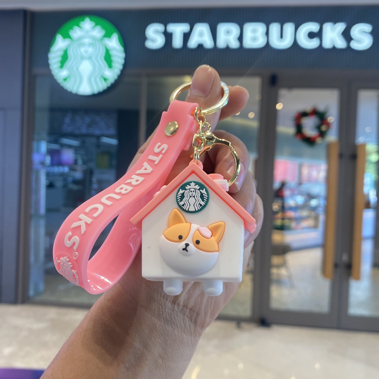 PVC cartoon Starbucks milk tea cup keychain MIC-PengY050