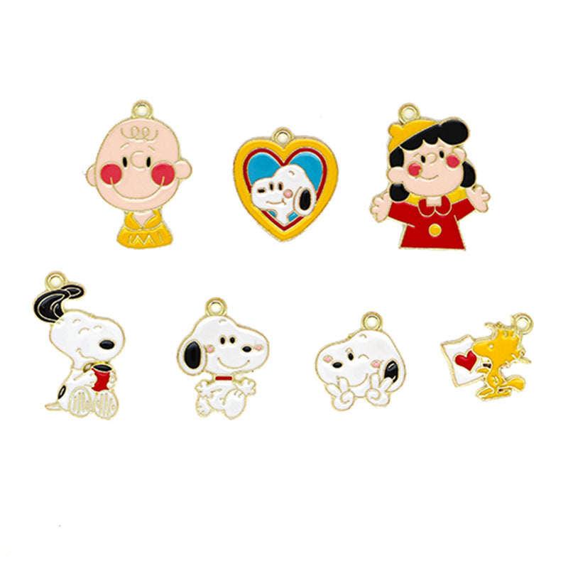 Alloy cartoon Snoopy pendant (Minimo de Compra 10) MIC-JingX018