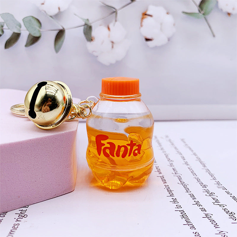 Keychains For Backpacks into oil iced drink cola bottle keychain MOQ≥2 DMF014