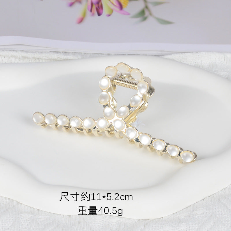 Alloy pearl butterfly tassel hairpin Minimo de compra 3 MIC-LanX003