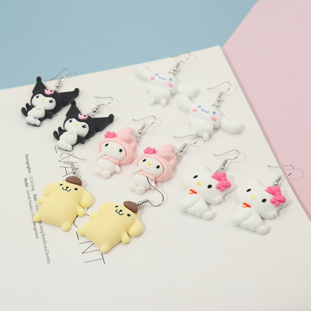 earrings plastic funny cartoon animals Minimo de compra 2 niqing005