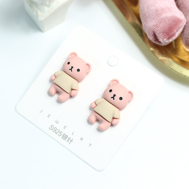 Acrylic cute cartoon earrings  (Minimo de Compra 2) MYA-PingH031