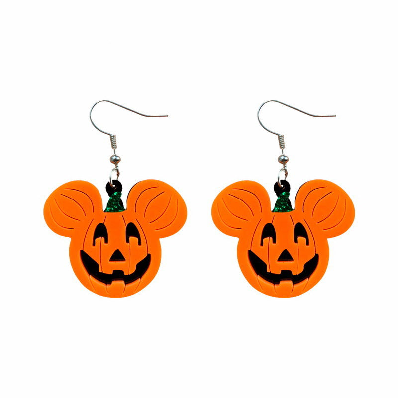 Acrylic Terror Ghost Earrings MIC-XueP125