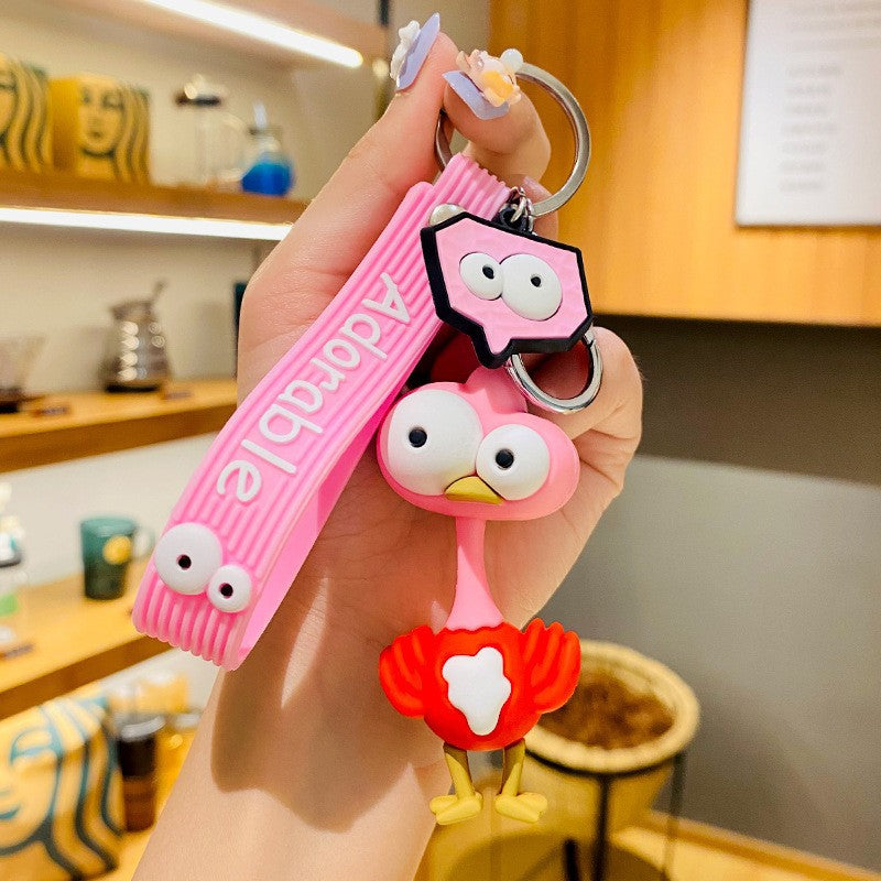 silicone cartoon doll keychain Yid007