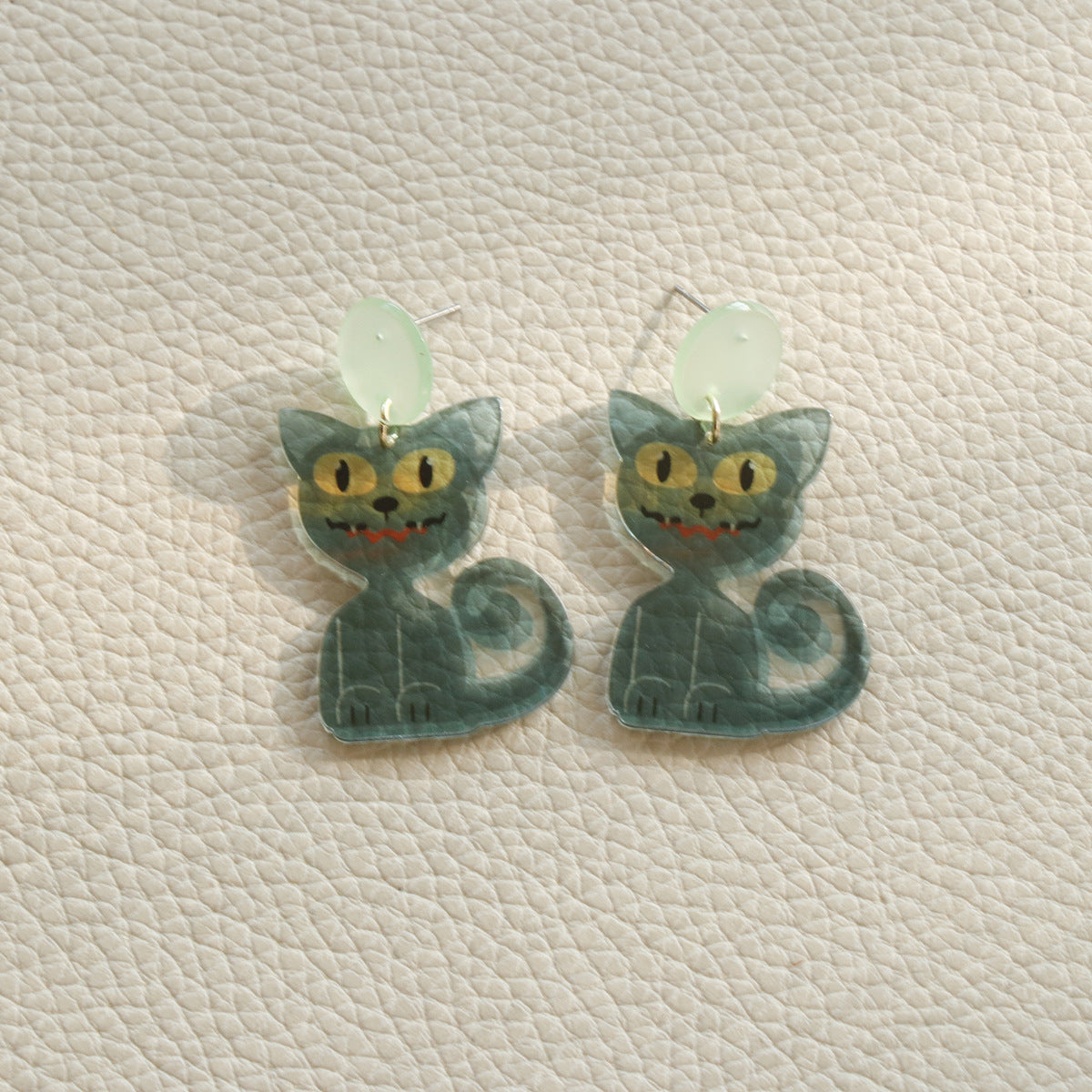 Acrylic exaggerated Halloween earrings MIC-OuY017