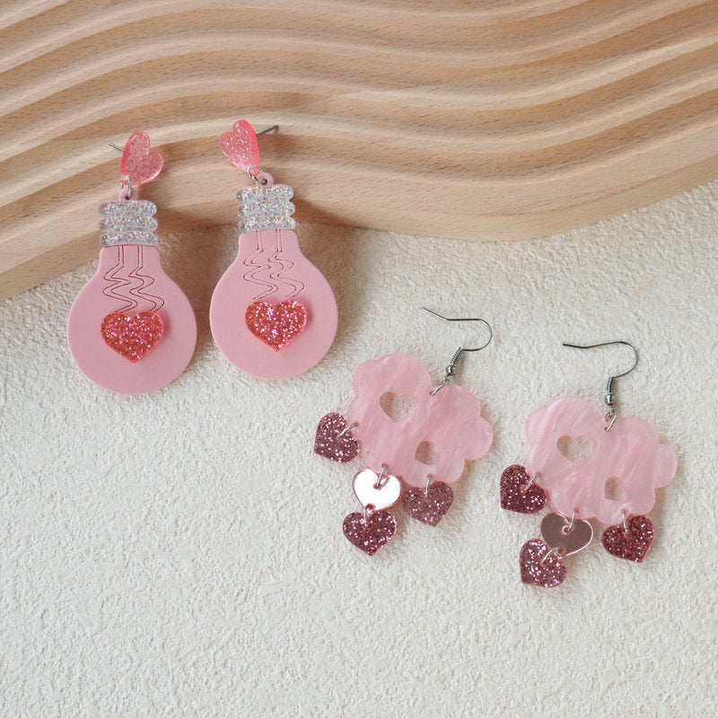 Acrylic Love Earrings MIC-OuG027