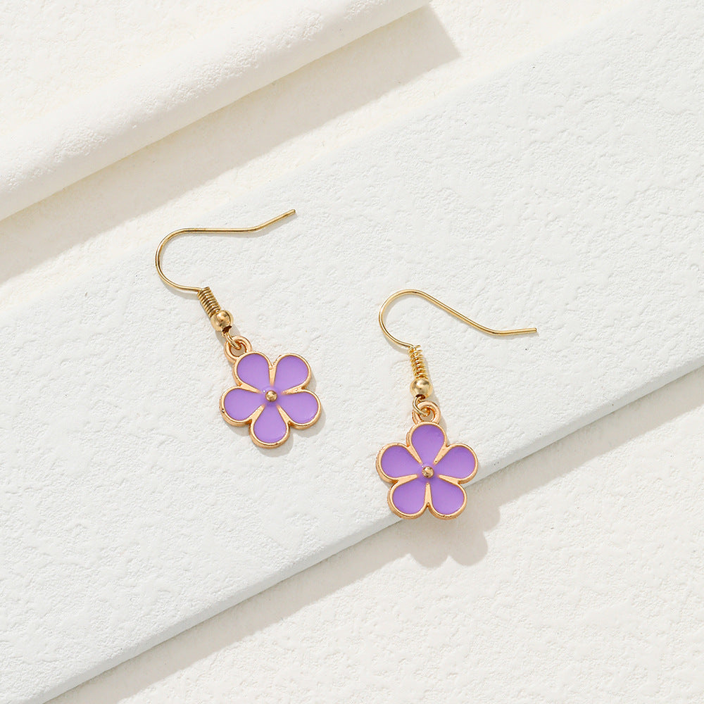 Acrylic Small Flower Earrings (Minimo de compra 2) MYA-YiD031