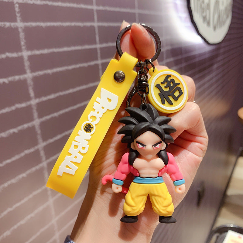 PVC cartoon Monkey King keychain MIC-OuS006