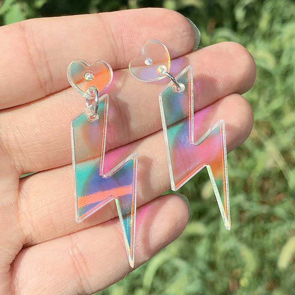 Acrylic Love Lightning Earrings (Minimo de compra 5) MIC-ManT033