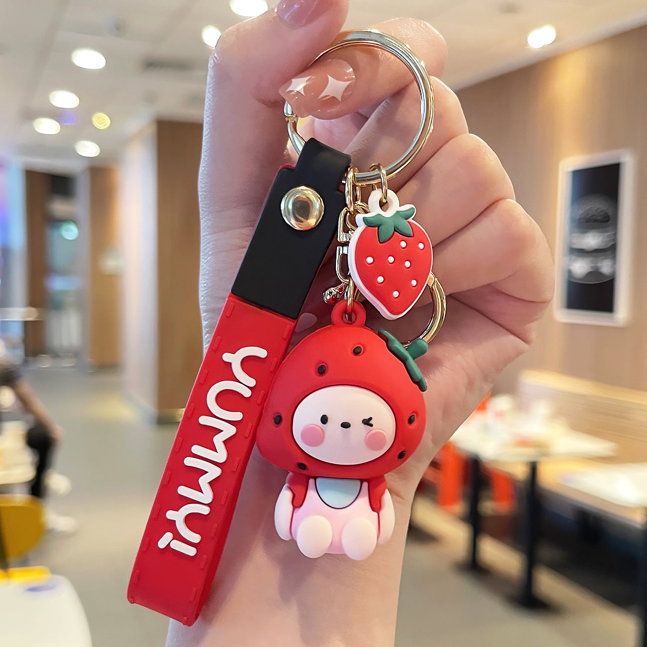 Keychains PVC Alloy Fruit Animal Cartoon(M) JKe002