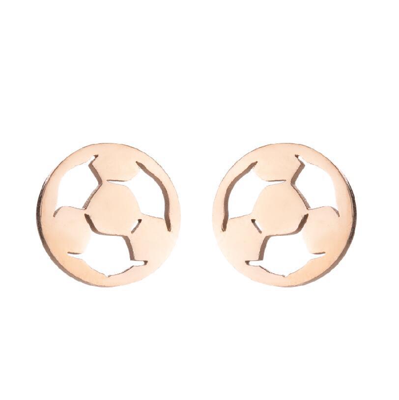 skates sports soccer basketball stainless steel earrings Minimo de compra 2 MOSHU001