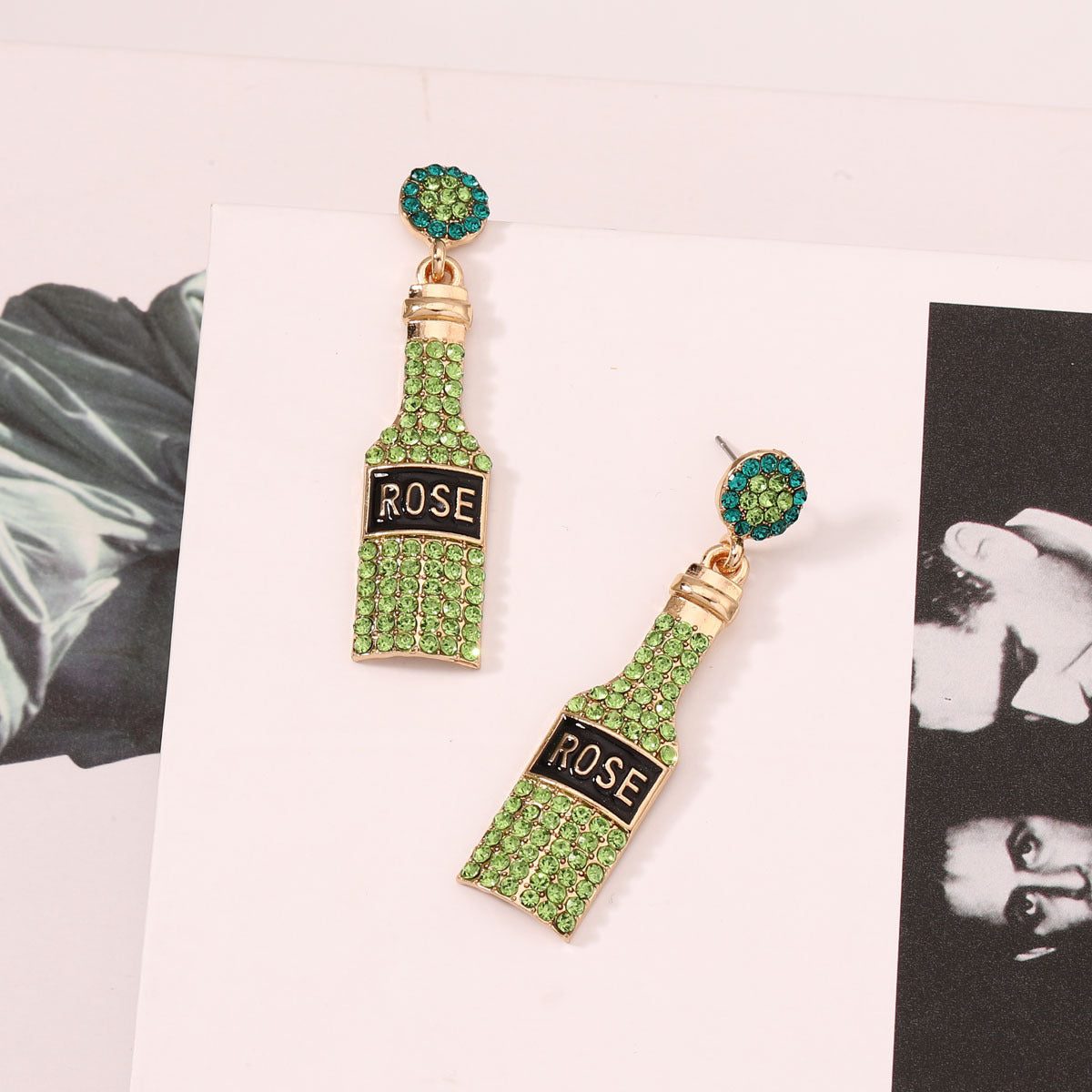 Alloy Cute Wine Bottle Earrings MIC-YueL019