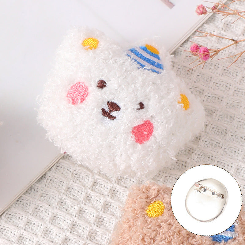 Plush cartoon cute brooch MIC-ZhanY006