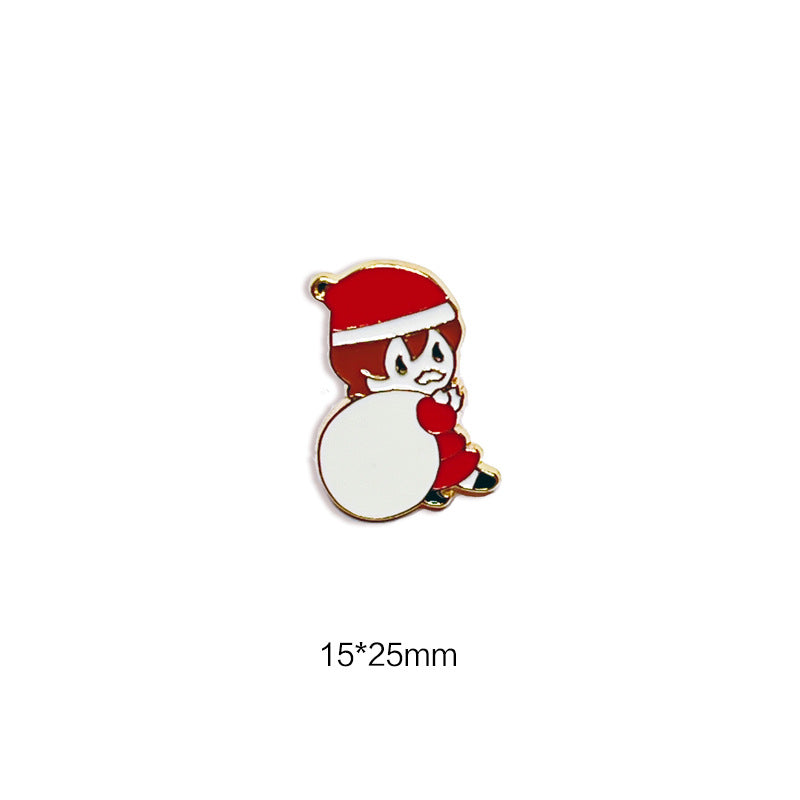 Alloy cute cartoon Santa Claus brooch (Minimo de Compra 2) MYA-WeiD001