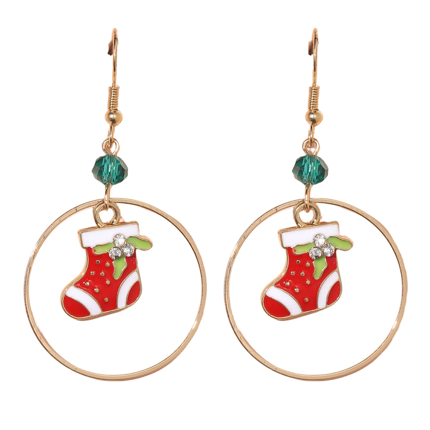 Acrylic Christmas Tree Wreath Earrings MIC-JunJ021